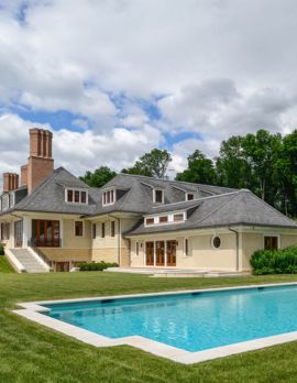 Painted residence exterior